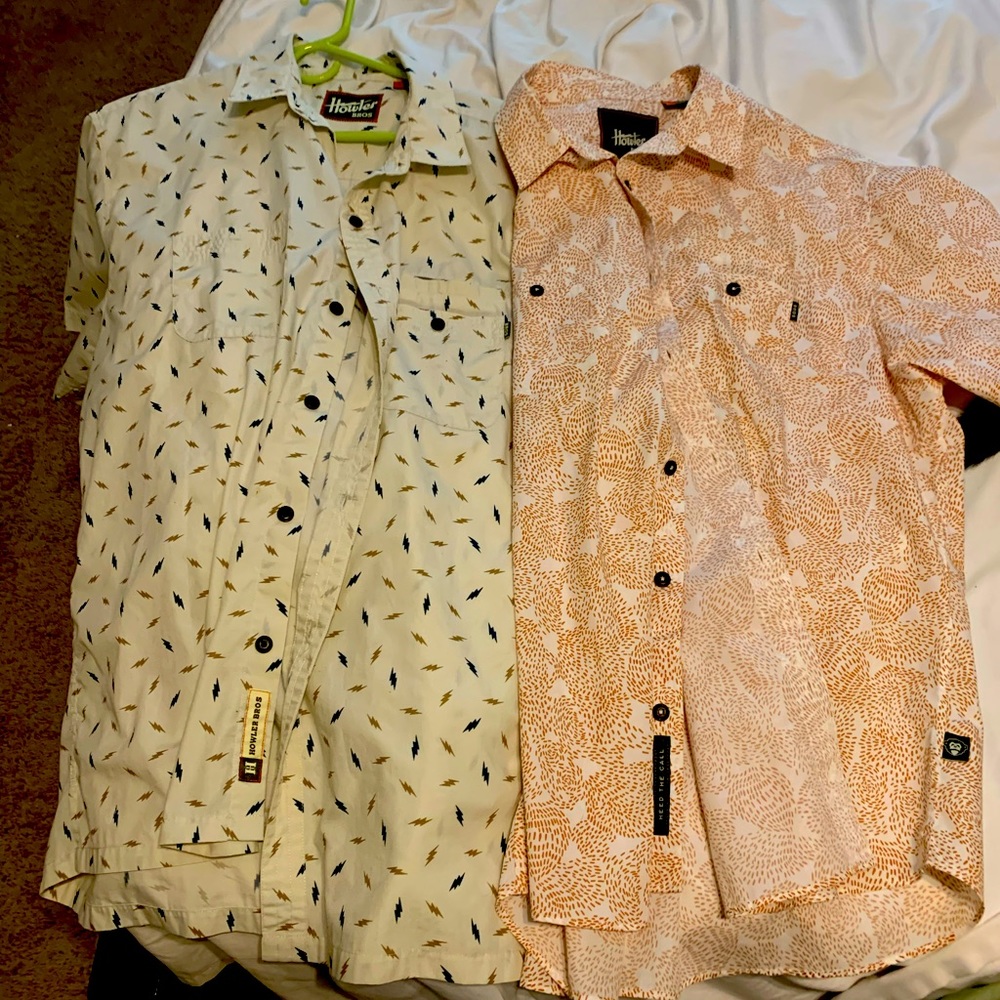 (2) Howler Brothers S/S XL Casual Shirts - LNWOTs